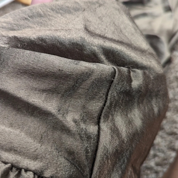 Xscape By Joanna Chen Ruffle Metallic Bronze Bodycon Formal Dress Size 4 - Picture 12 of 12